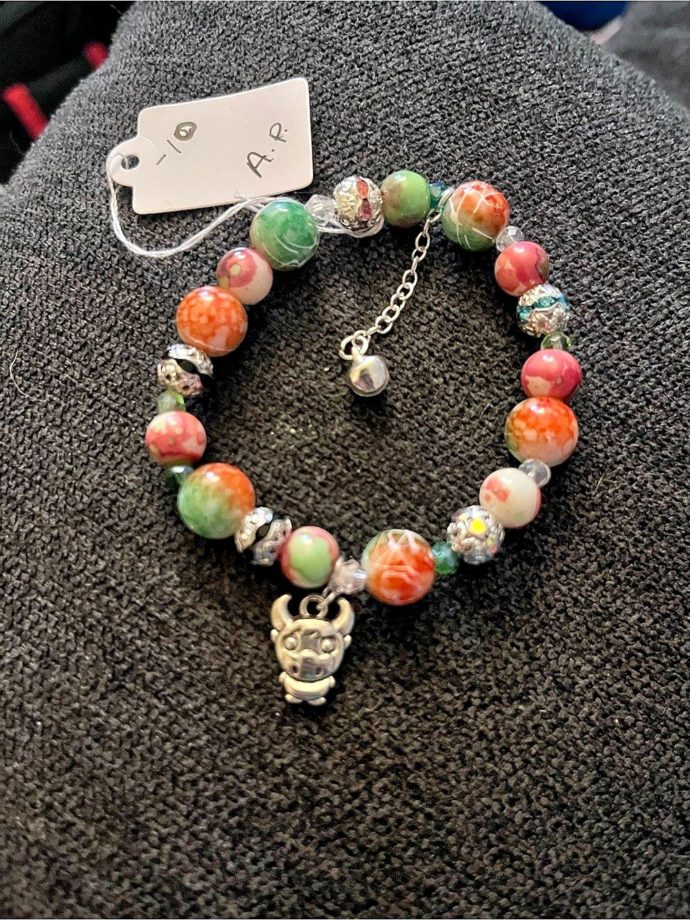 Multicolor Beaded Charm Bracelet NWT